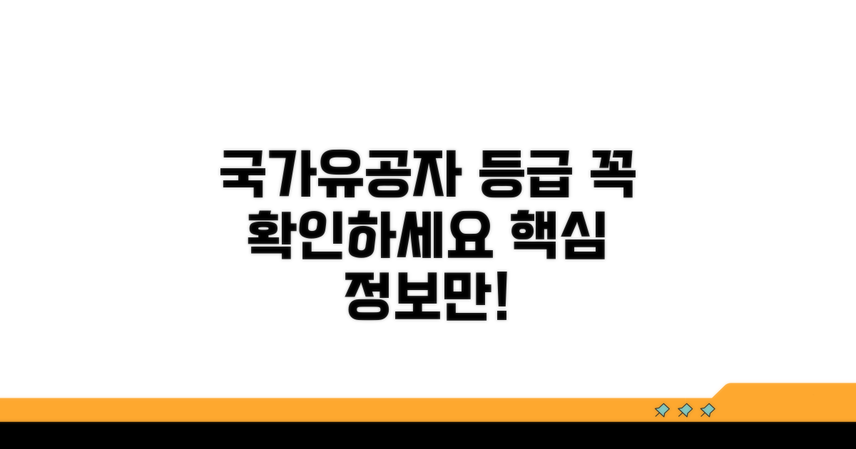 국가유공자 등급, 이것만은 꼭 확인하세요