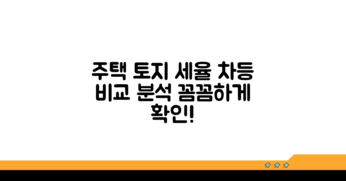 주택 토지 세율 차등 비교