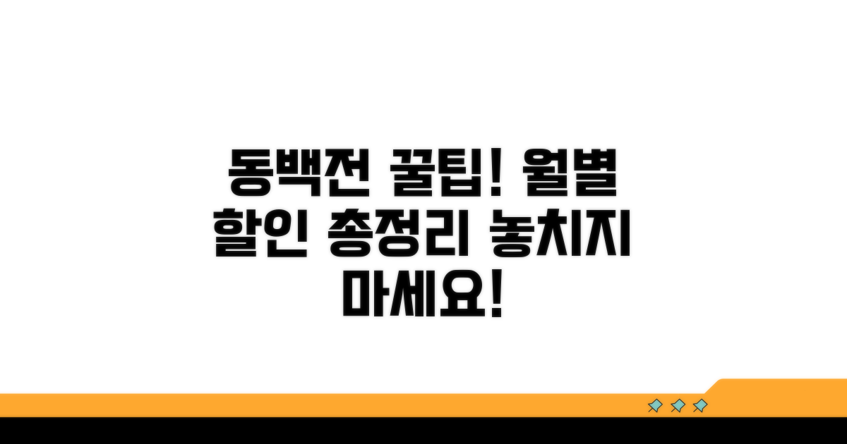 월별 동백전 할인 총정리