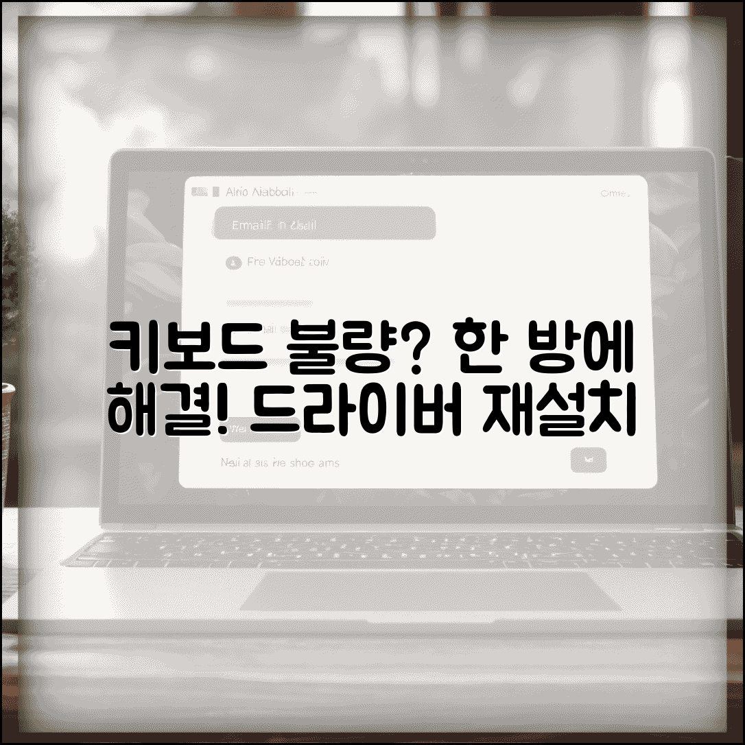 키보드 안될때 입력 문제 해결 | 자판 먹통되거나 일부 키 안될 때 드라이버 재설치법