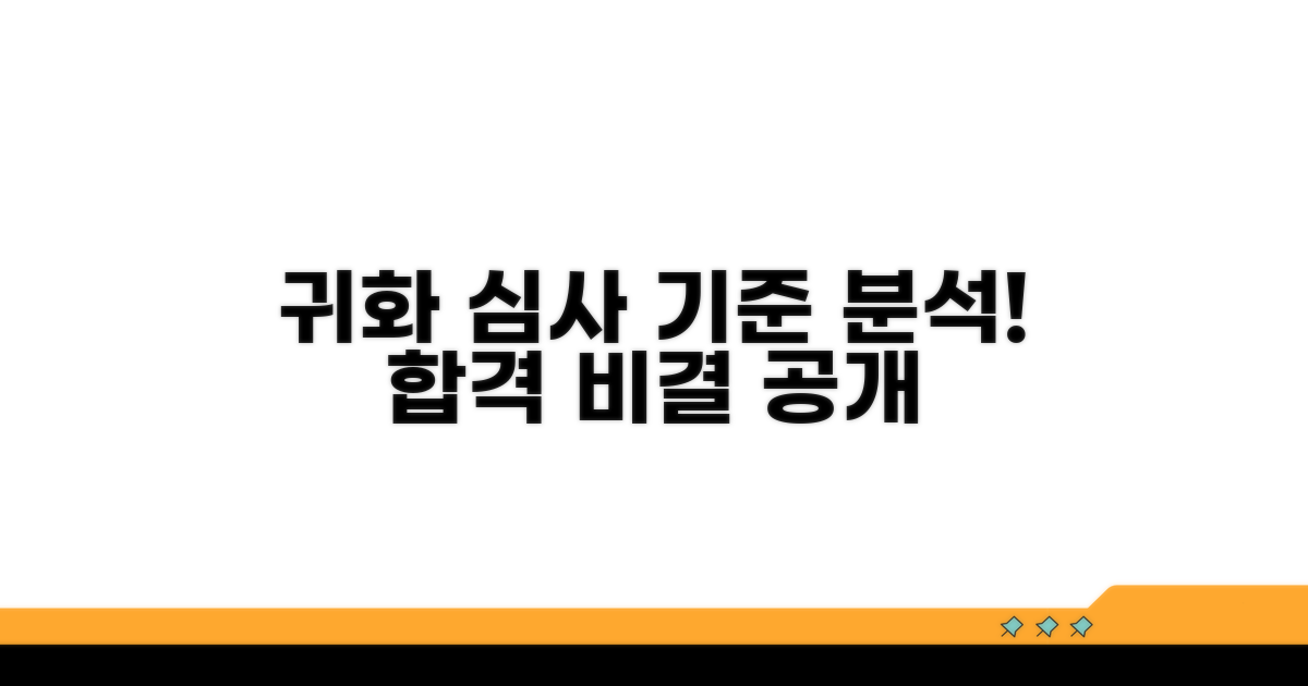 귀화 심사 기준 완벽 분석