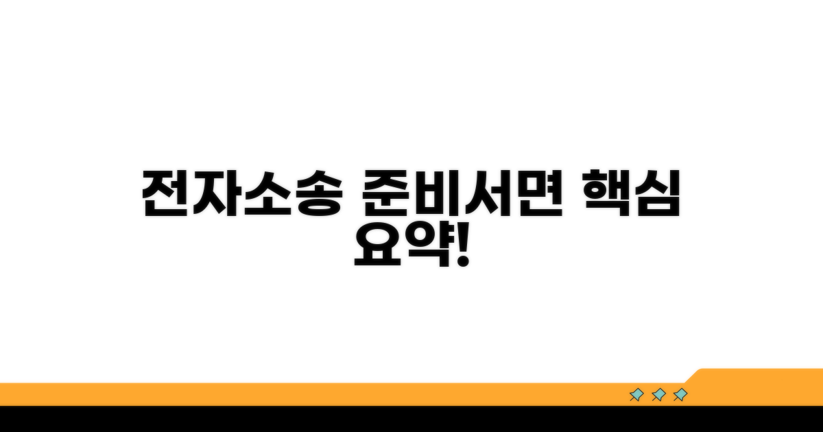 전자소송 준비서면 핵심 요약
