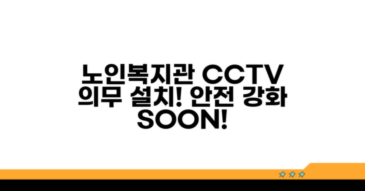 노인복지관 CCTV 설치 의무화