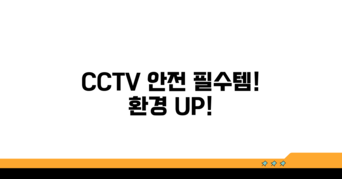 안심 환경 조성을 위한 CCTV 활용