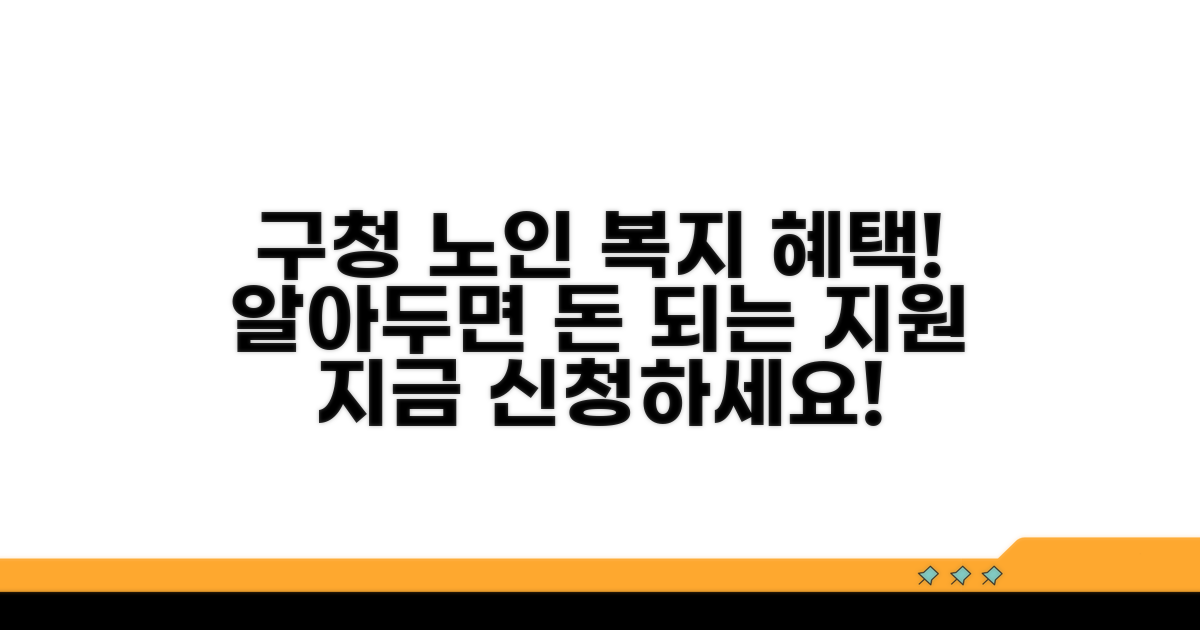 구청 노인복지과 지원 사업 안내