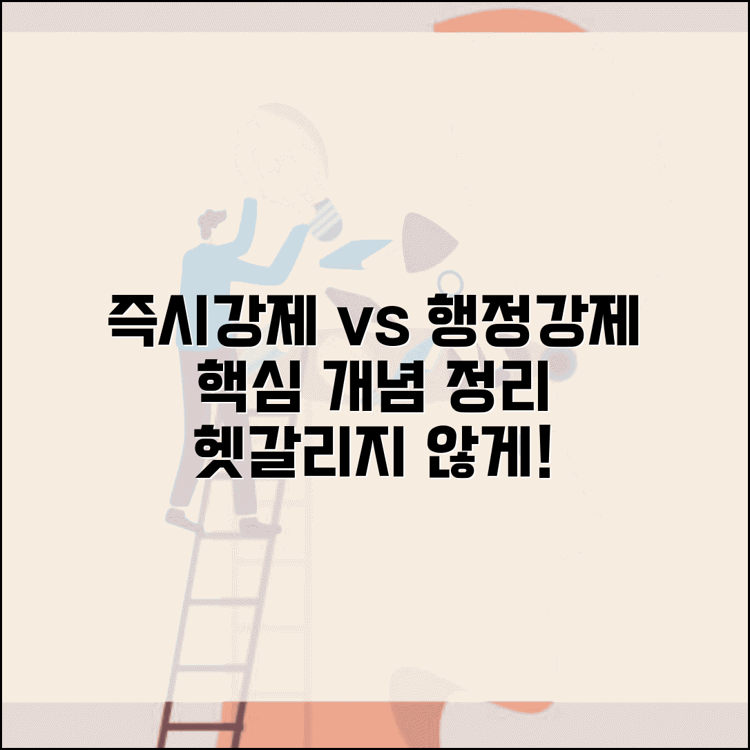 즉시강제 개념 정리 | 행정법상 즉시강제와 행정강제 차이점