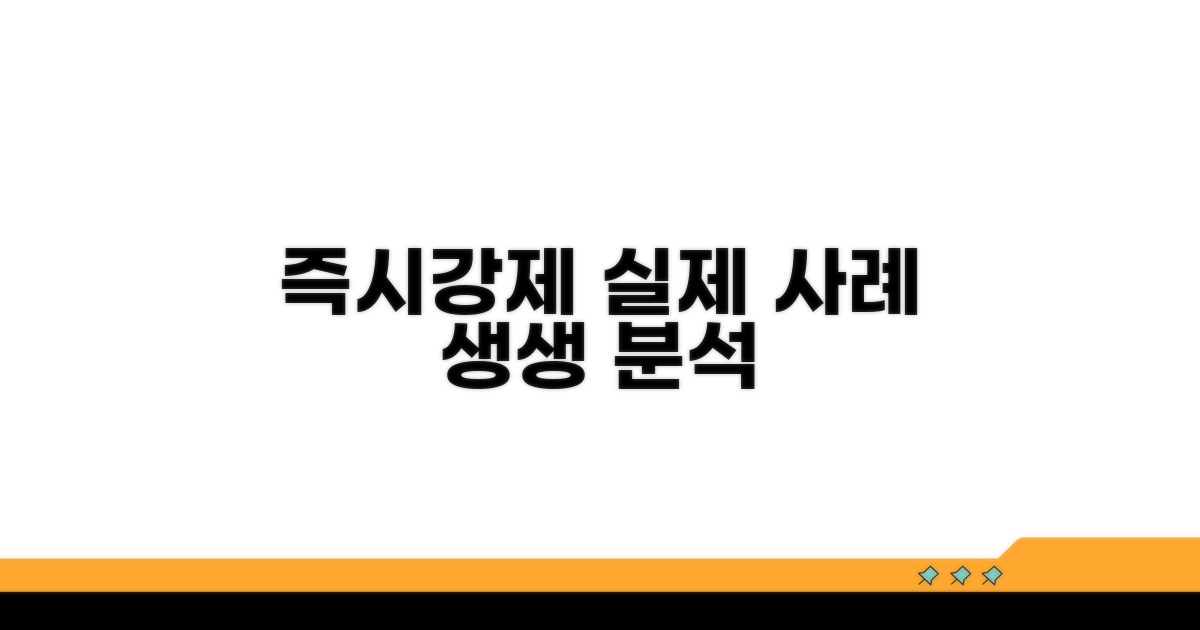 즉시강제 실제 사례와 적용