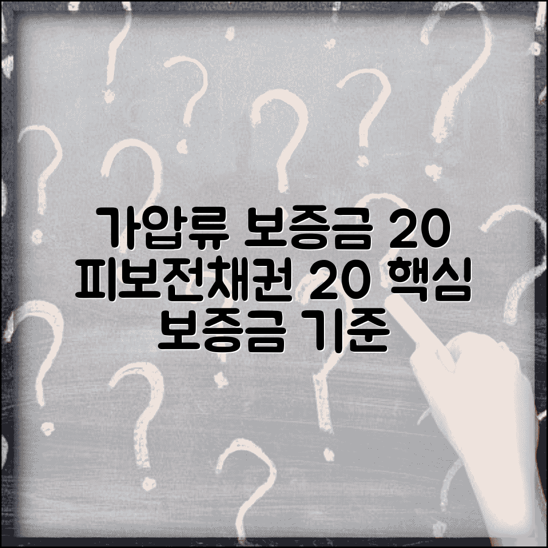 가압류보증금 20% | 가압류 신청시 피보전채권 20% 보증금 기준