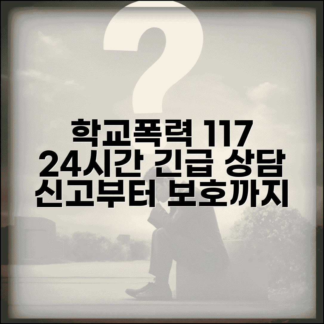 학교폭력 상담 전화번호 117 | 학교폭력 신고부터 피해자 보호까지 24시간 긴급 상담