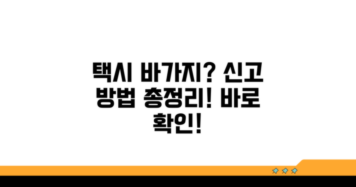 택시 바가지 요금, 어떻게 신고할까?