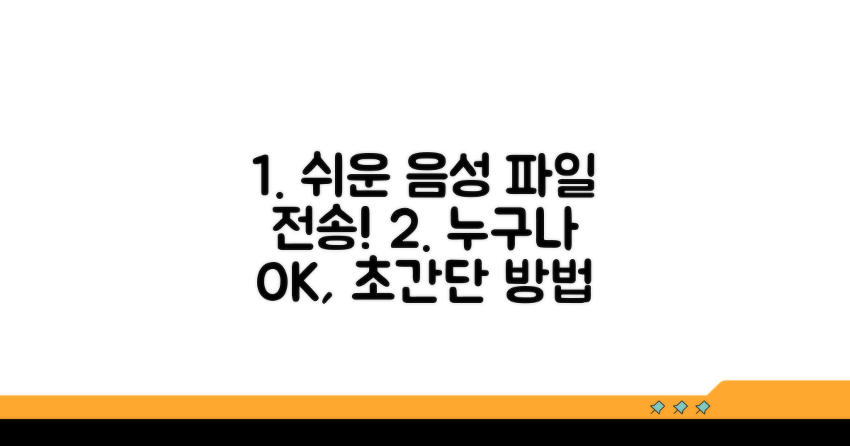 쉬운 음성파일 전송 방법