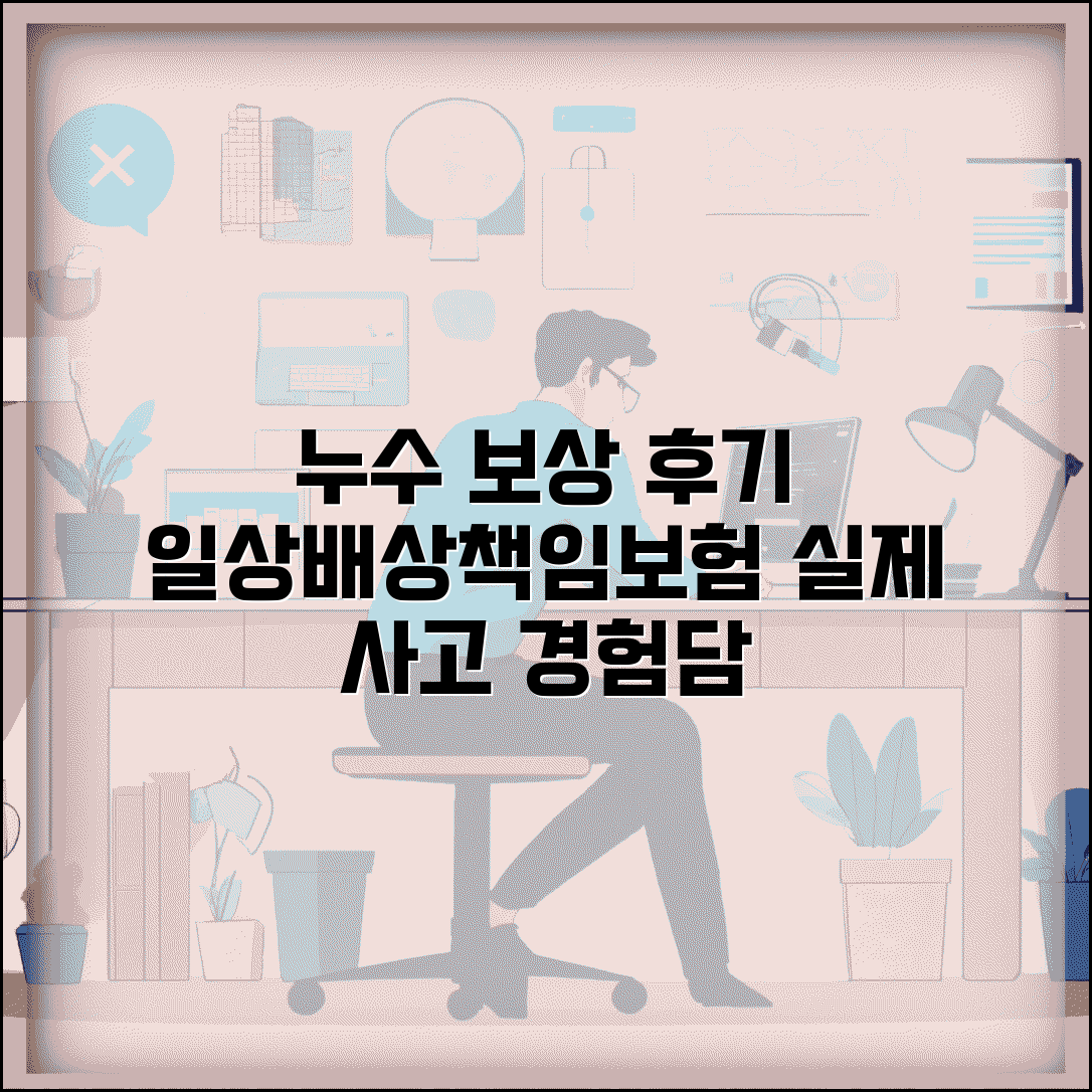 일상생활배상책임보험 누수 후기 | 실제 누수 사고 보상 사례와 이용자 경험담