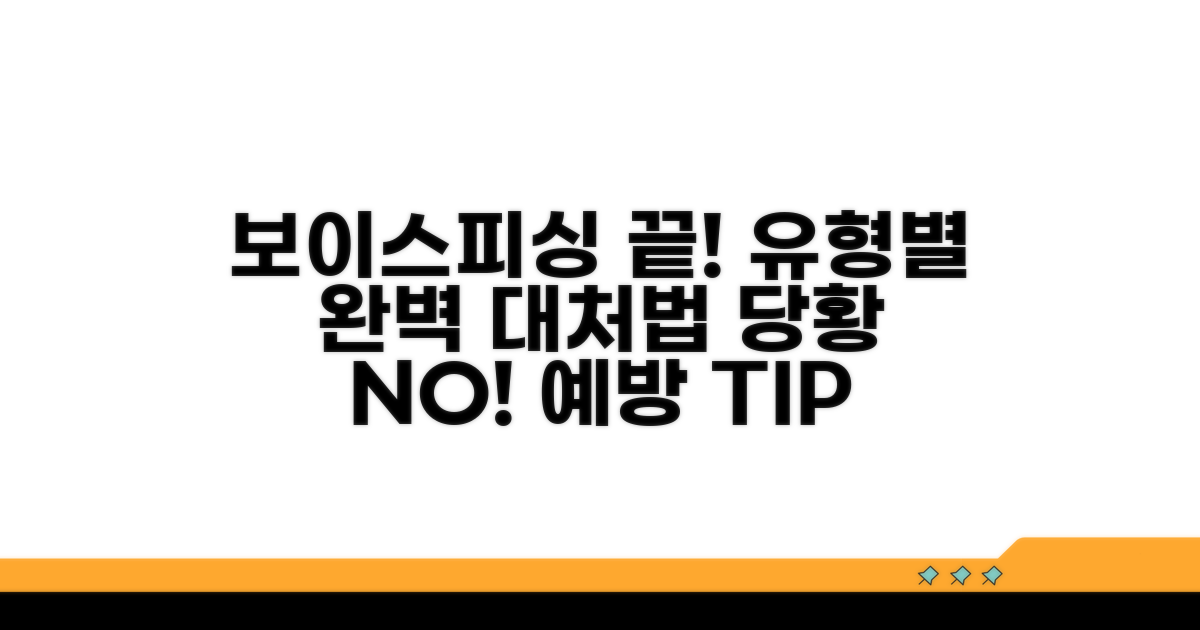 보이스피싱 유형별 대처법