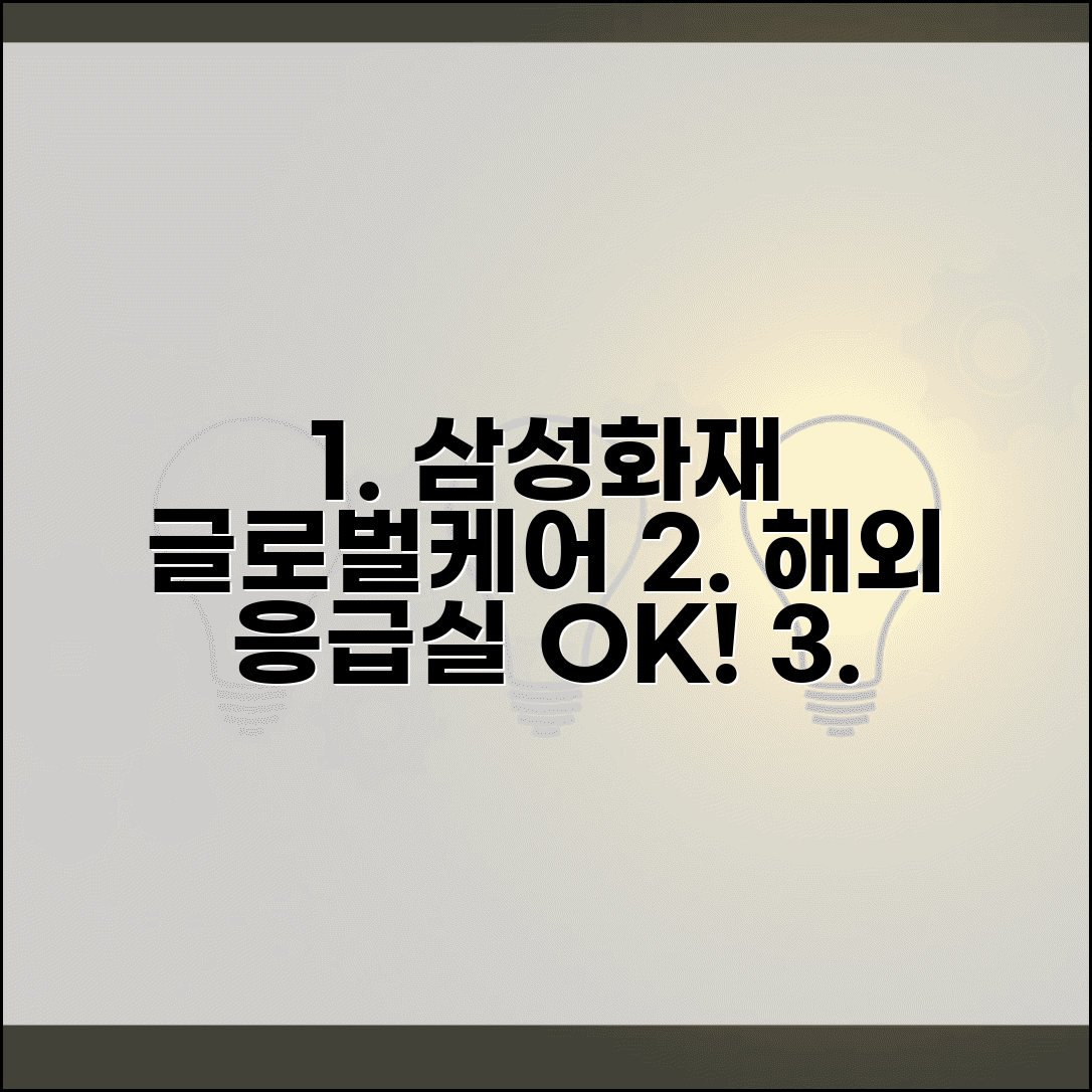 여행자보험 삼성화재 글로벌케어 | 해외 응급실 이용부터 의료진 상담까지 종합 서비스