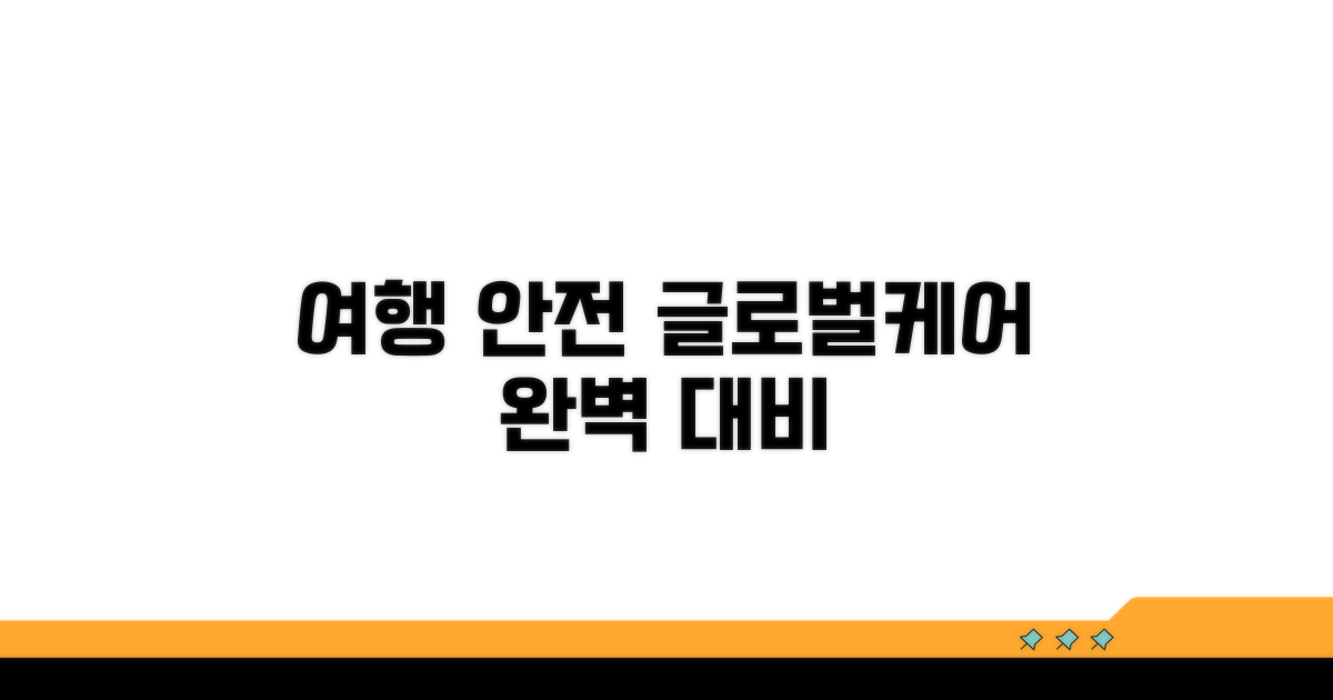 여행 안전, 글로벌케어로 완벽하게 대비하세요