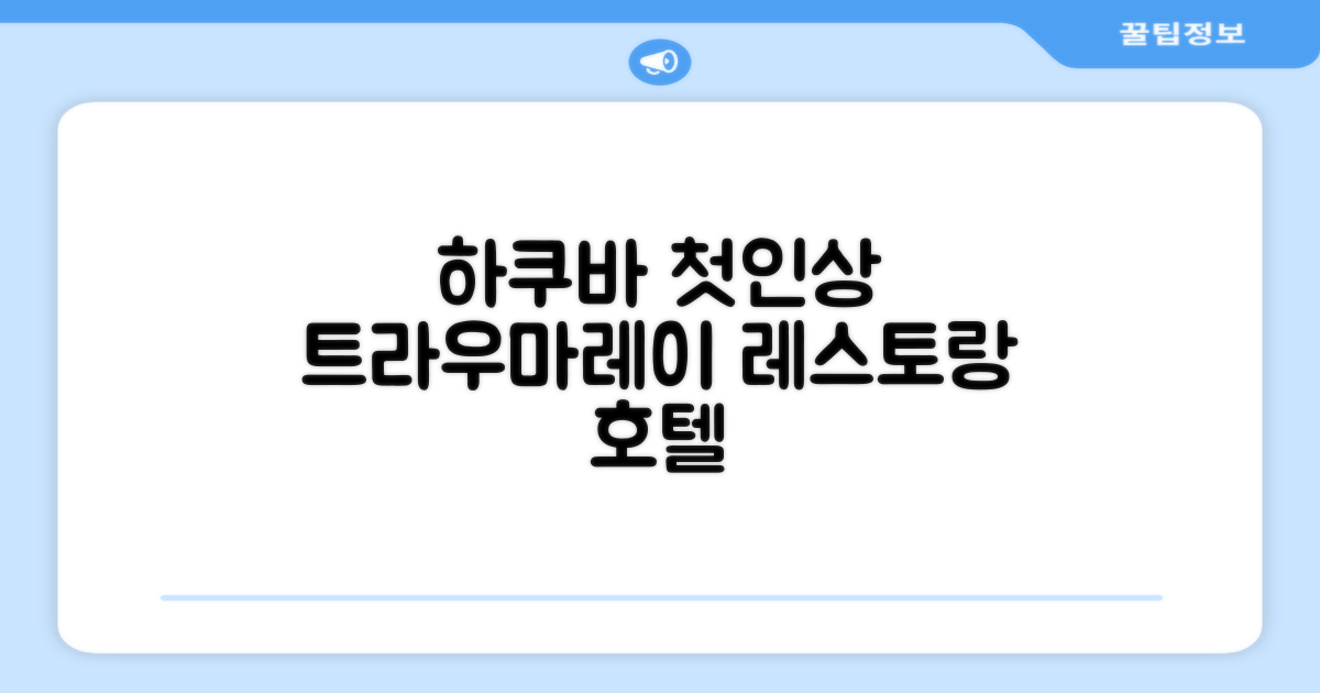 레스토랑 앤 호텔 트라우머레이: 하쿠바 도착 후 첫인상