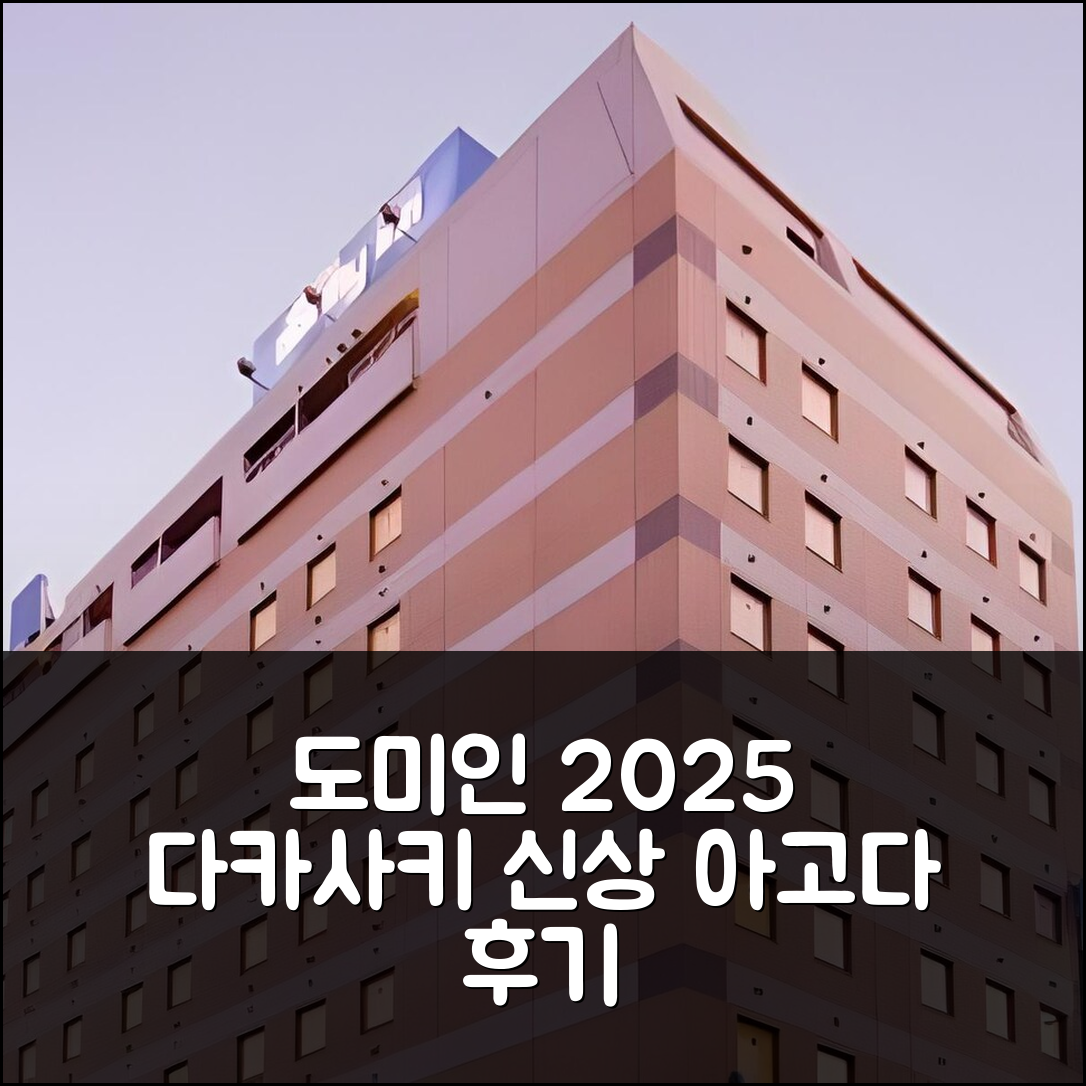 다카사키 리뉴얼 호텔 고민? 도미인 2025년 3월 21일 오픈 후기
