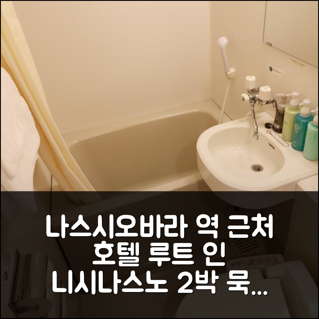 나스시오바라 역 근처 호텔 루트 인 니시나스노 2박 후기