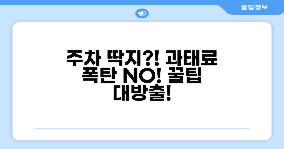 주차 위반 시 과태료 및 대처 방법
