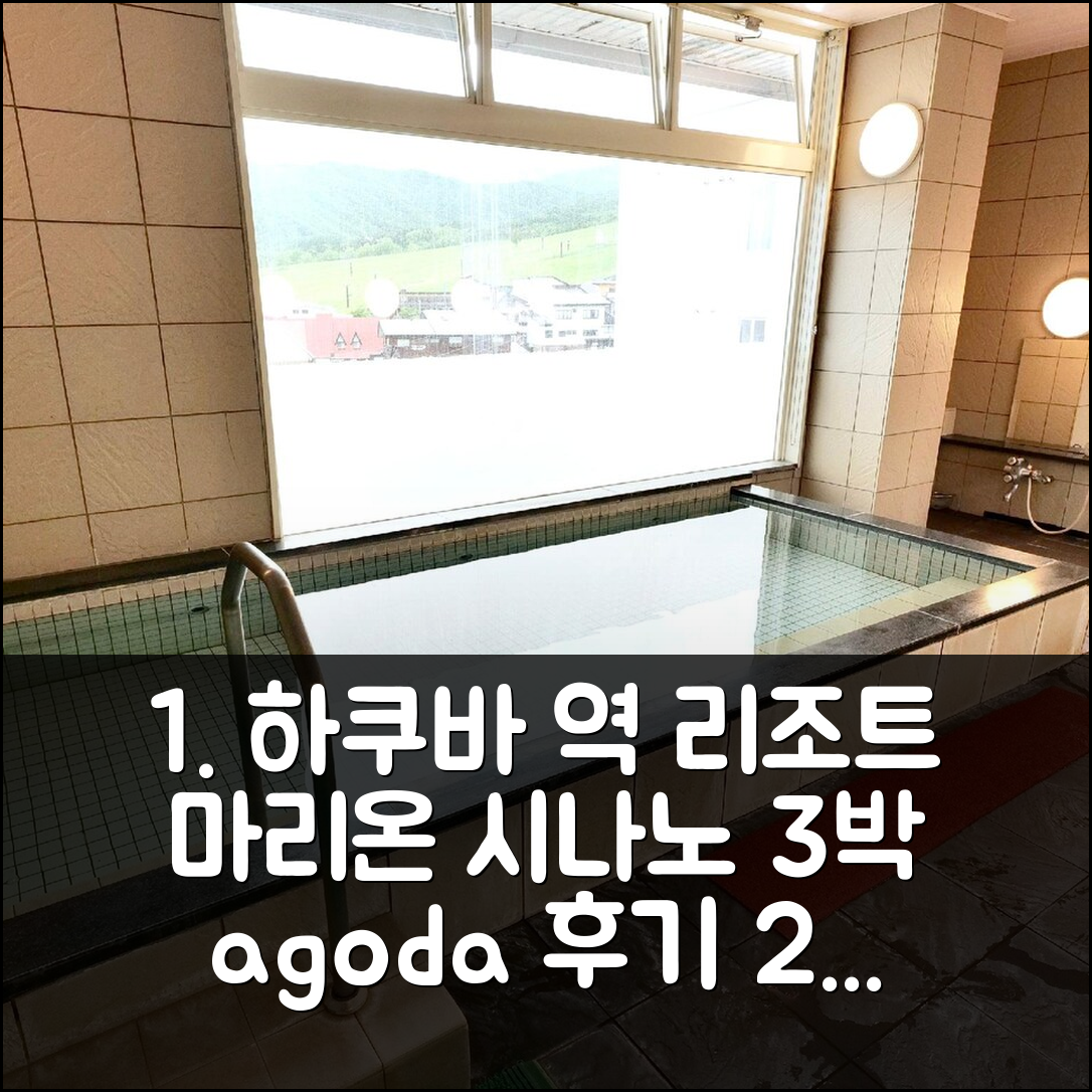 하쿠바 역 근처 리조트 인 마리온 시나노 3박 후기