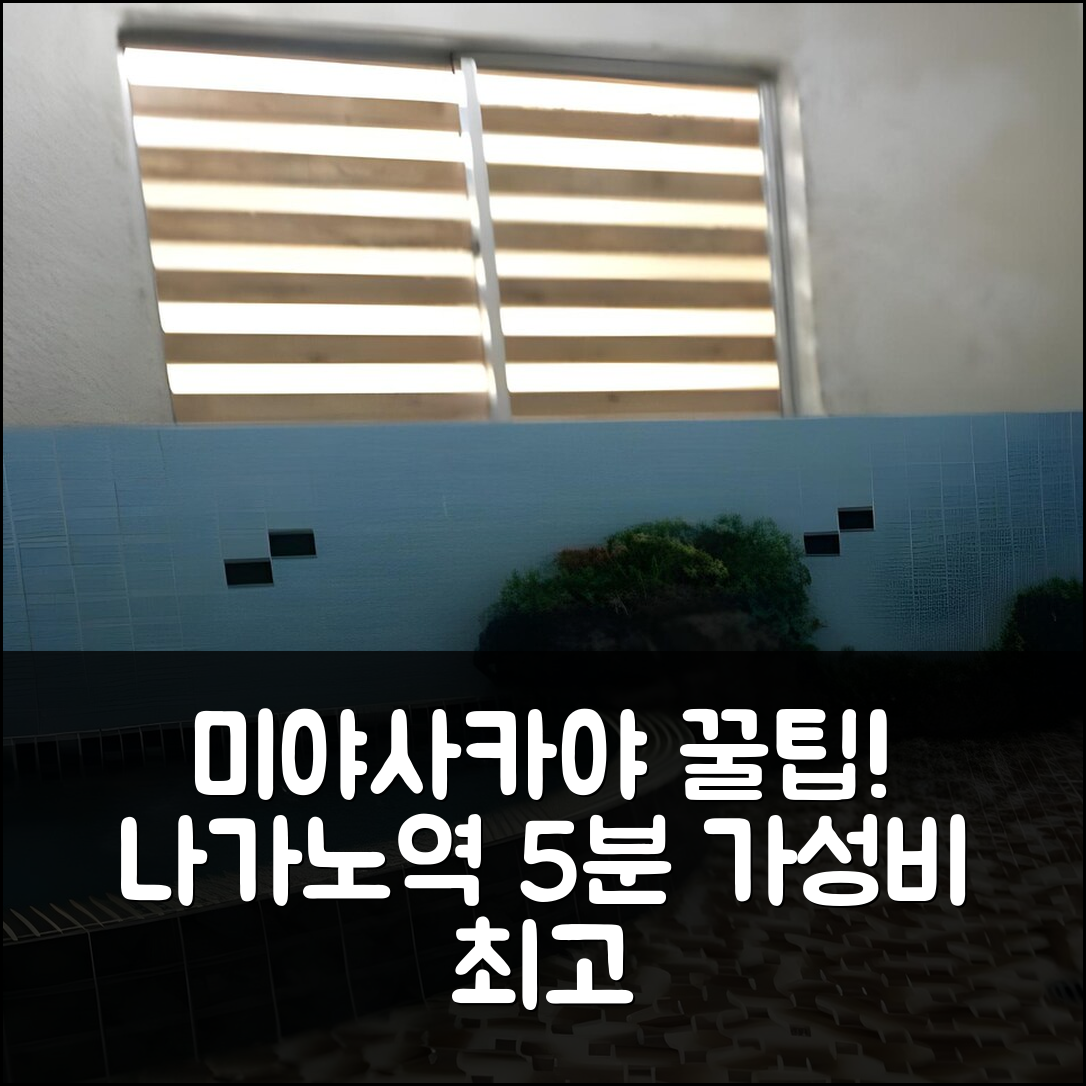 나가노역 5분 거리 미야사카야, 가성비 최고 3박 가족 여행 후기