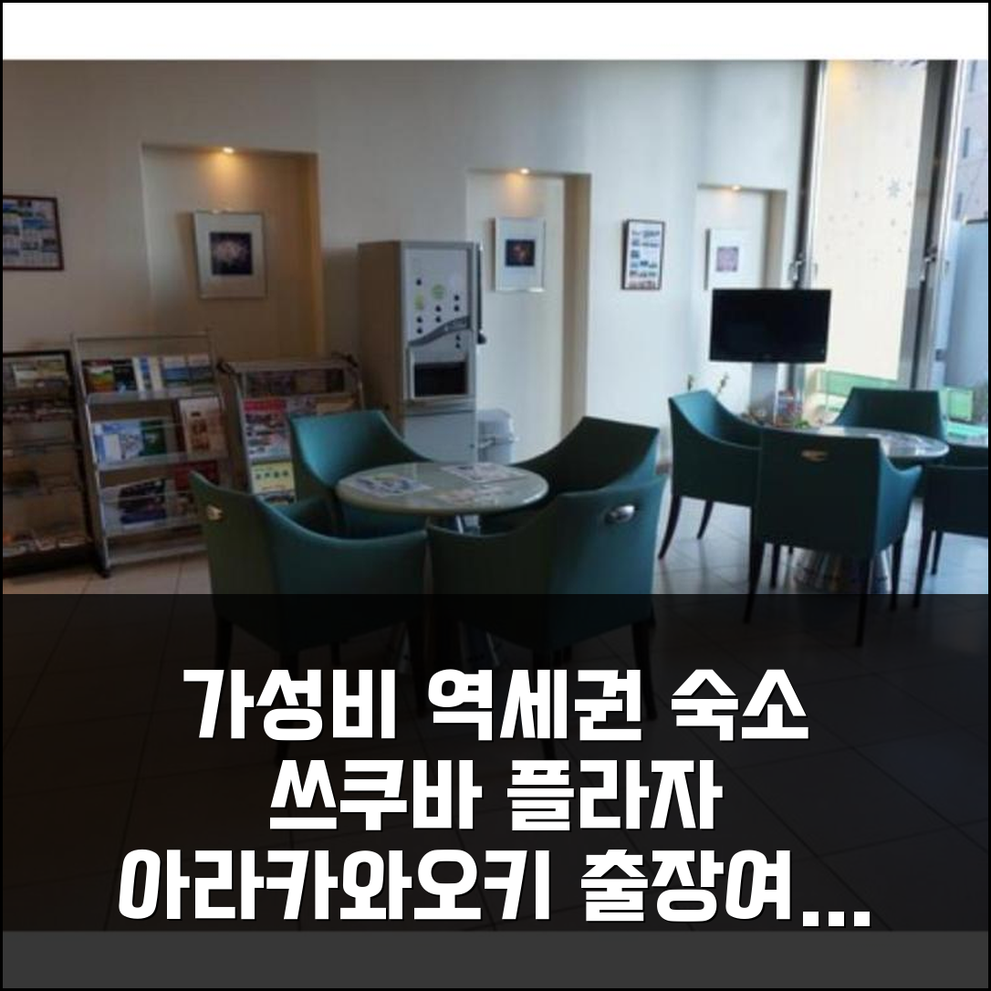 쓰쿠바 플라자 아라카와오키, 가성비 역세권 숙소! 출장/여행객 추천