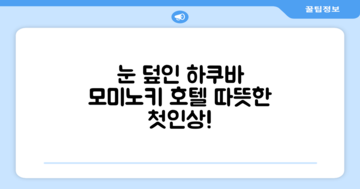 하쿠바 모미노키 호텔: 눈 덮인 풍경 속 따뜻한 첫인상