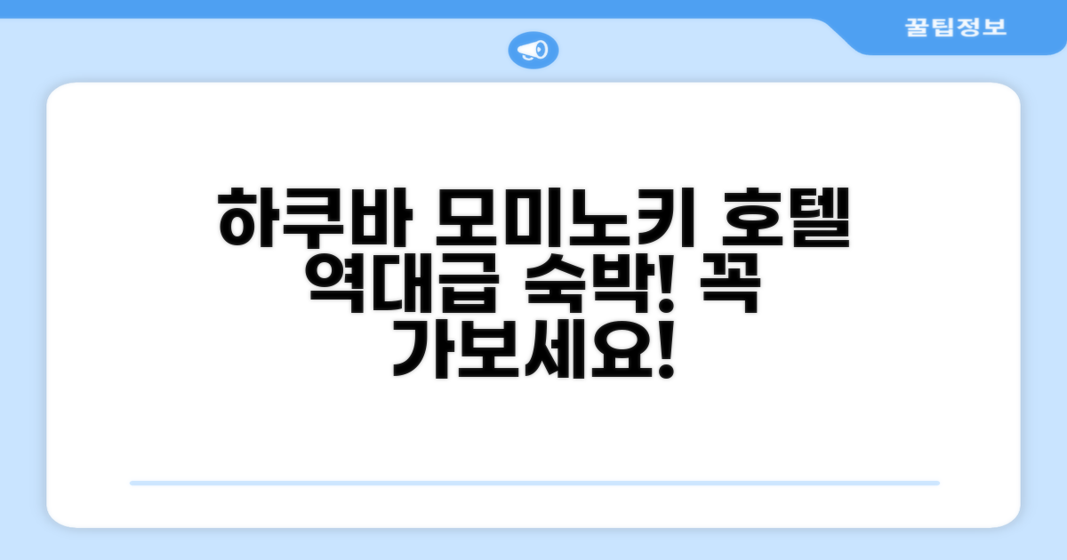 하쿠바 모미노키 호텔 이용 후기