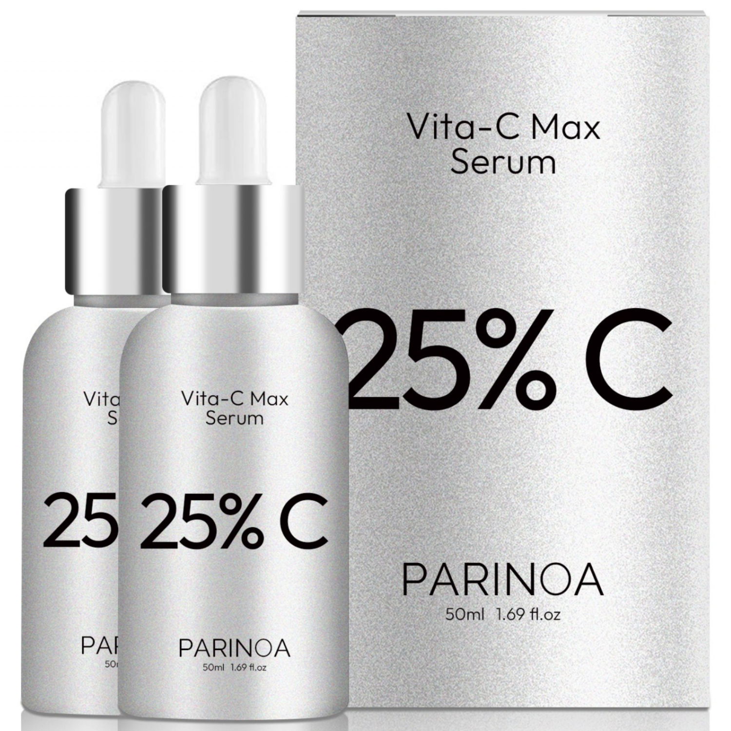파리노아 순수 비타민C 앰플 25% 기미 잡티 앰플 CE 페룰릭 항산화제 탄력 앰플 안티에이징 앰플 기미 잡티 미백 세럼 검버섯 색소침착 흑자 주근깨, 2개, 50ml할인 상세 이미지 1