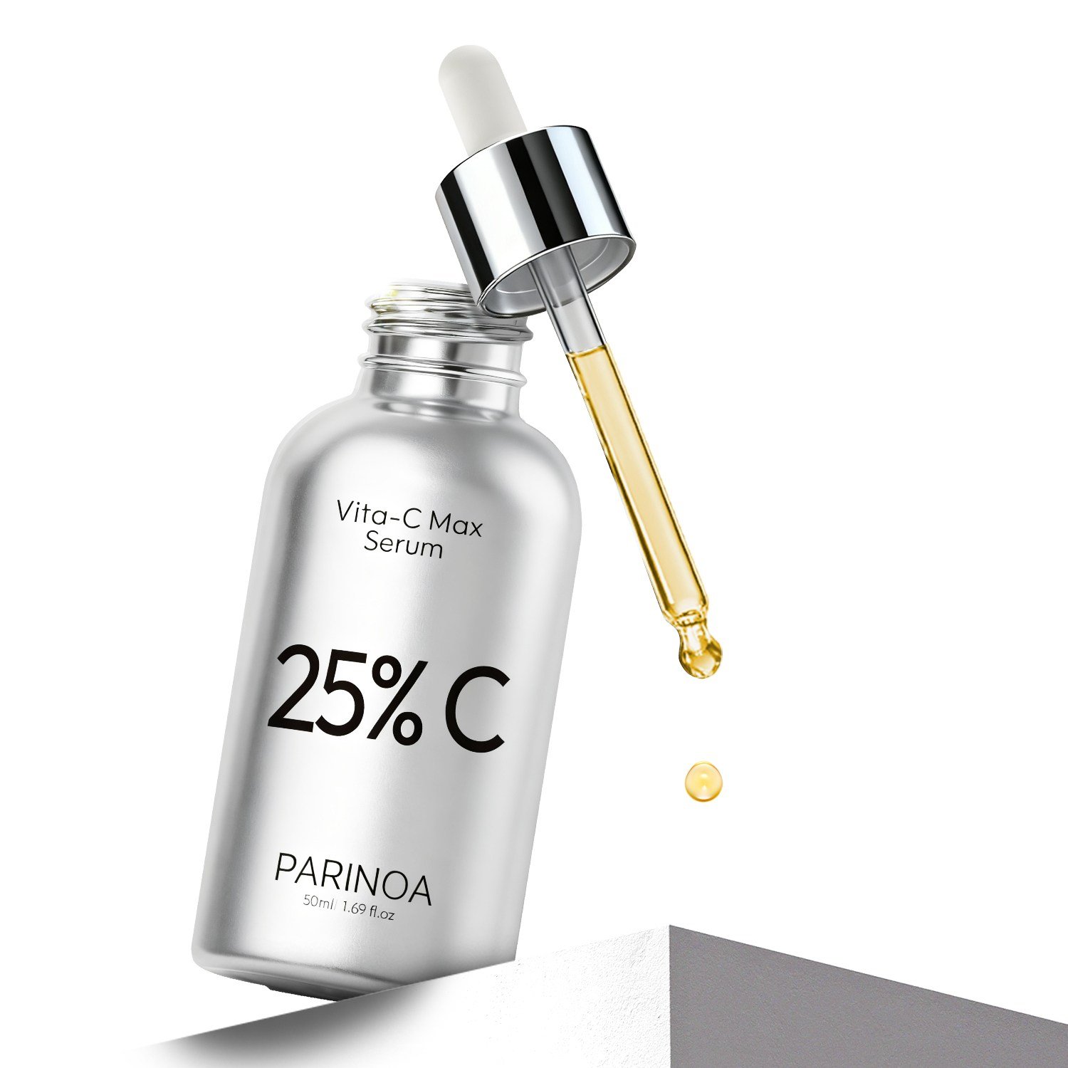 파리노아 순수 비타민C 앰플 25% 기미 잡티 앰플 CE 페룰릭 항산화제 탄력 앰플 안티에이징 앰플 기미 잡티 미백 세럼 검버섯 색소침착 흑자 주근깨, 2개, 50ml할인 상세 이미지 2