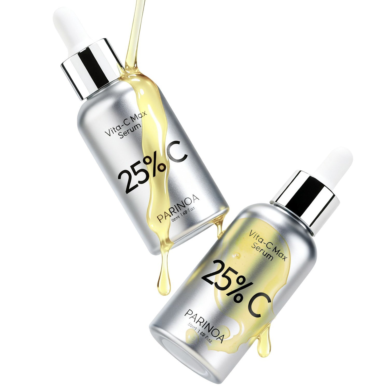 파리노아 순수 비타민C 앰플 25% 기미 잡티 앰플 CE 페룰릭 항산화제 탄력 앰플 안티에이징 앰플 기미 잡티 미백 세럼 검버섯 색소침착 흑자 주근깨, 2개, 50ml할인 상세 이미지 2