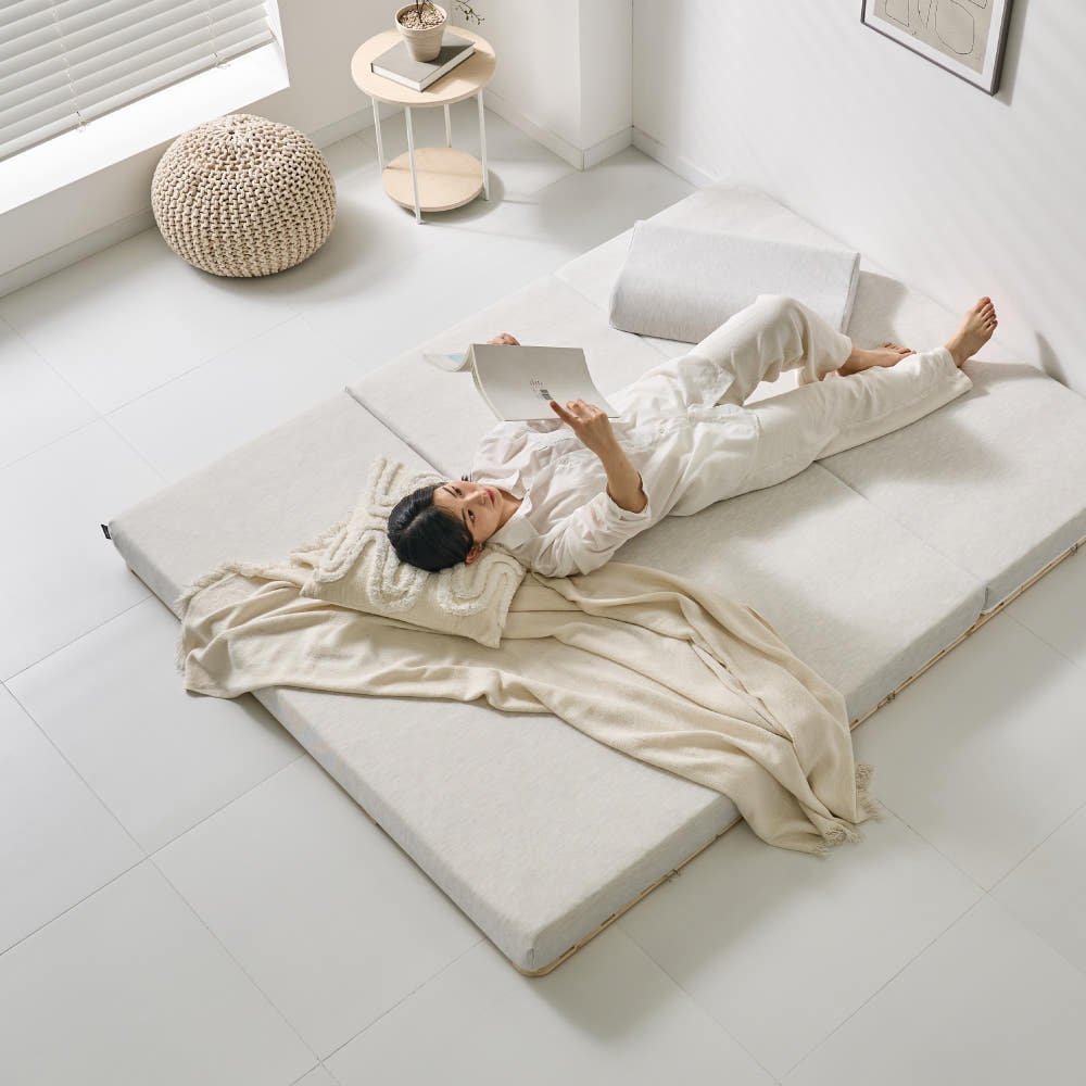 라폼 하이브리드 3단 접이식 천연라텍스 토퍼 매트리스 10cm쿠폰할인 상세 이미지 1