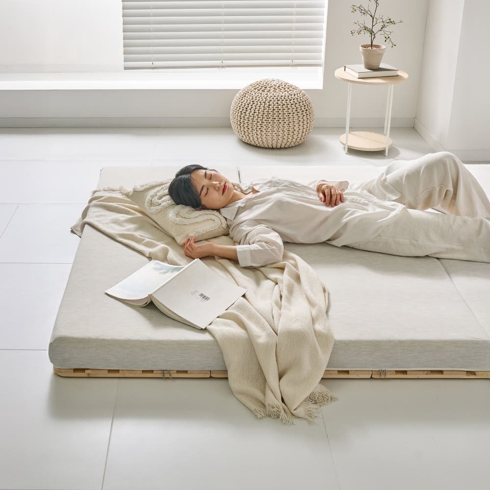 라폼 하이브리드 3단 접이식 천연라텍스 토퍼 매트리스 10cm쿠폰할인 상세 이미지 2