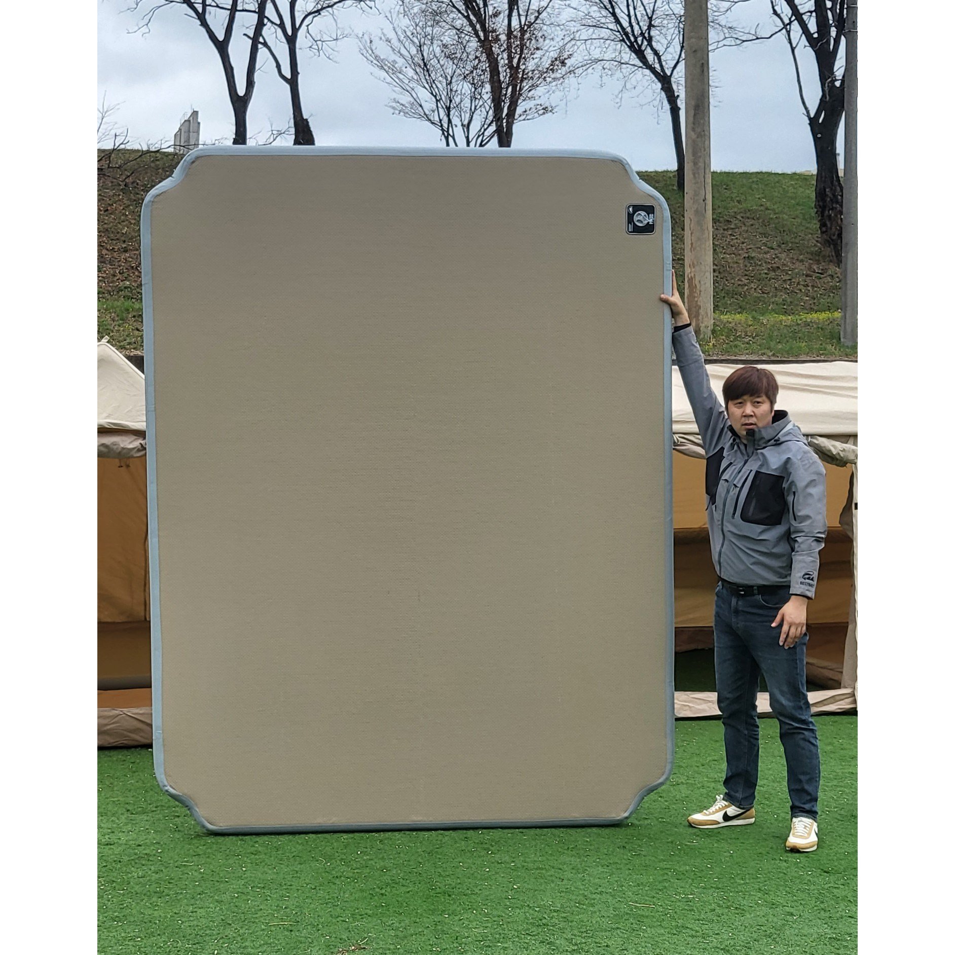 특허받은 네이처하이크 에어텐트6.3 전용매트 맞춤 에어매트 12 12x장박 피믹, 12Y용 회색컬러 당일발송 205×270×10 상세 이미지 1