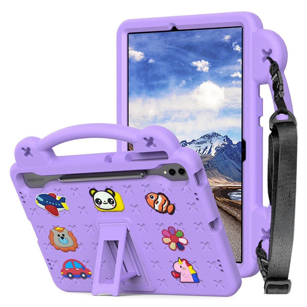 갤럭시탭 S9 FE 플러스 케이스 범퍼 유아 키즈 에바폼 애니멀비츠 민트, 탭 S9 FE+/S9+ 상세 이미지 2