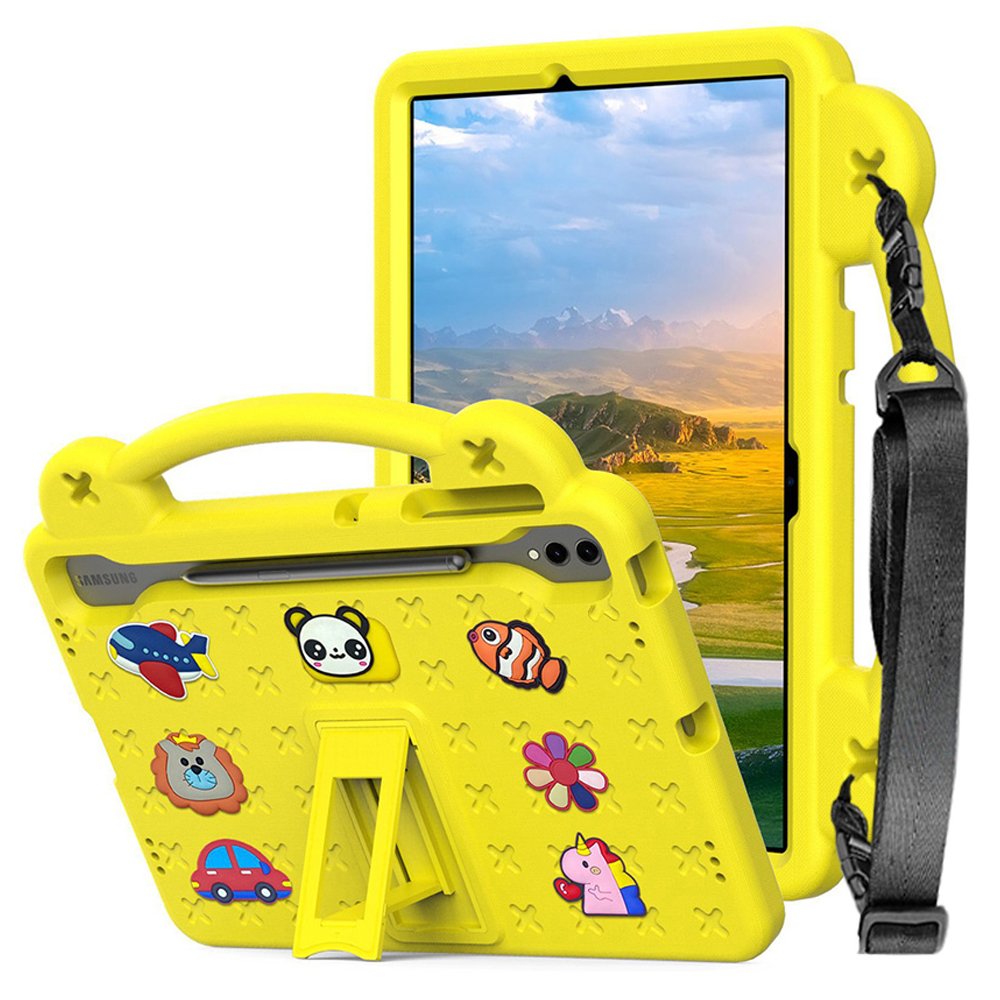 갤럭시탭 S9 FE 플러스 케이스 범퍼 유아 키즈 에바폼 애니멀비츠 민트, 탭 S9 FE+/S9+ 상세 이미지 1