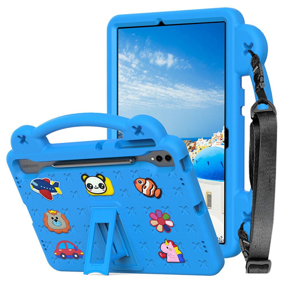 갤럭시탭 S9 FE 플러스 케이스 범퍼 유아 키즈 에바폼 애니멀비츠 민트, 탭 S9 FE+/S9+ 상세 이미지 2