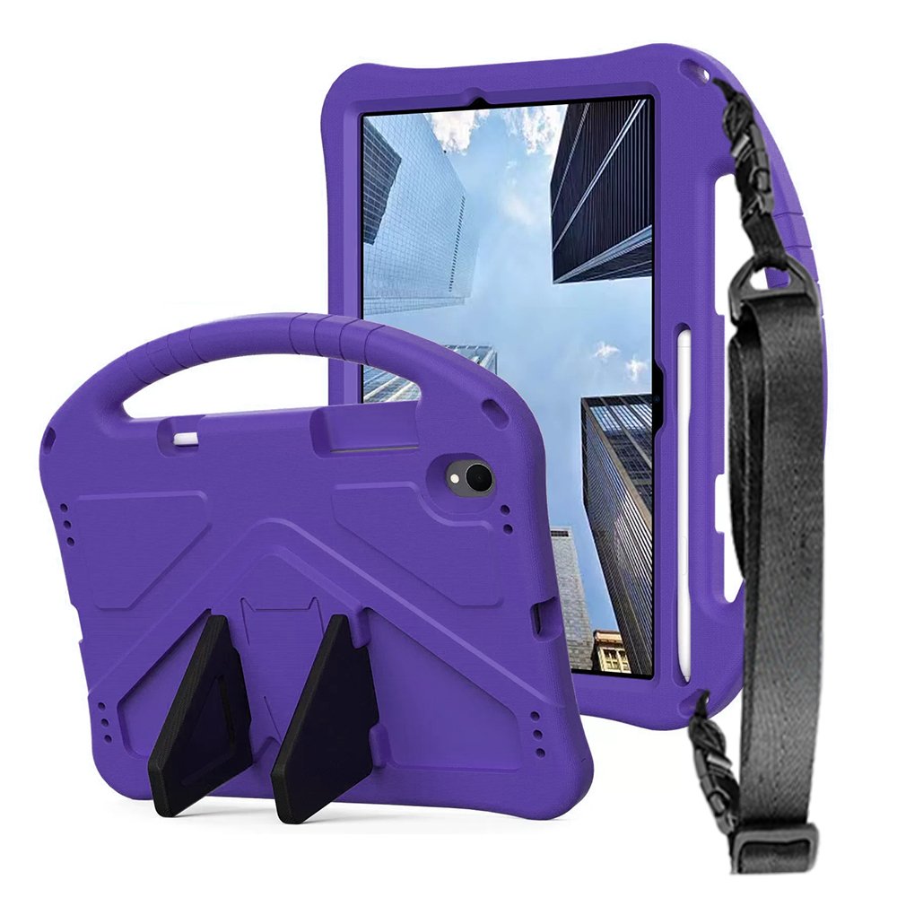 갤럭시탭 S11 케이스 범퍼 키즈 스트랩 에바폼 메가윙 퍼플, 탭 S11 상세 이미지 1