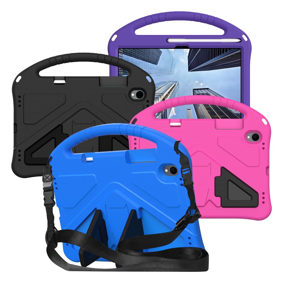갤럭시탭 S11 케이스 범퍼 키즈 스트랩 에바폼 메가윙 퍼플, 탭 S11 상세 이미지 2