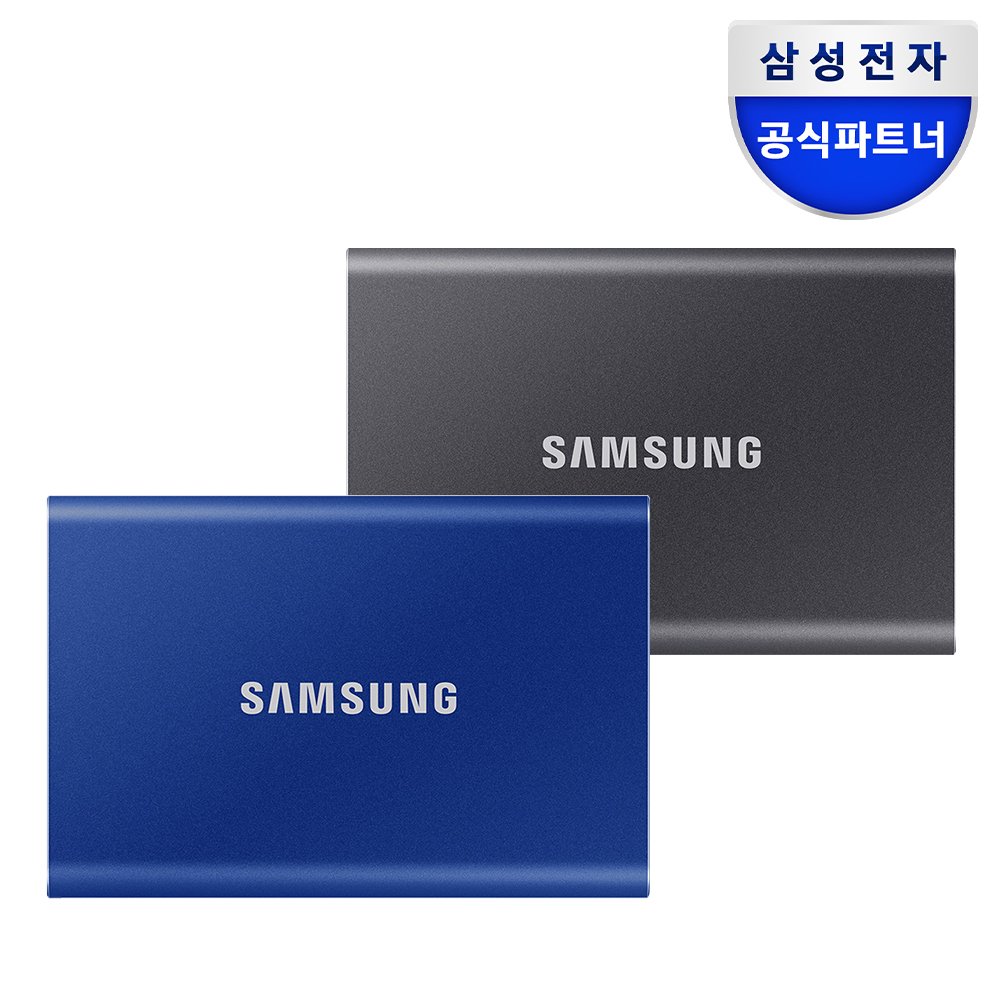 삼성전자 삼성 포터블 외장 SSD T7 (정품) 2TB, 블루 상세 이미지 1