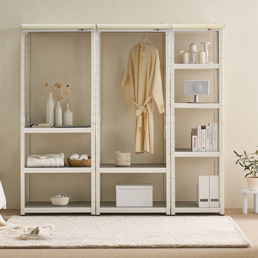 다요시스 선반 수납 펜트리 시스템 모듈 사무실 다용도 조립 랙 400300600 4단 상세 이미지 1