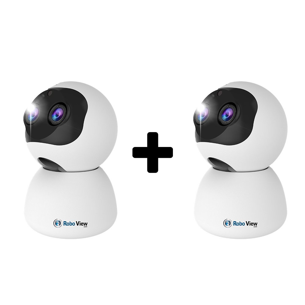 글로벌아이넷 로보뷰 4 2세트 홈 CCTV 캠 듀얼렌즈 광학줌 300만화소 상세 이미지 1