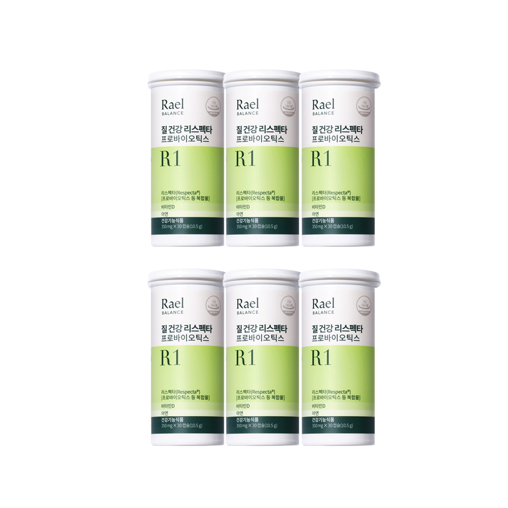 여성 질유산균 질건강 리스펙타 프로바이오틱스 비타민D 아연 30캡슐, 6개 상세 이미지 1