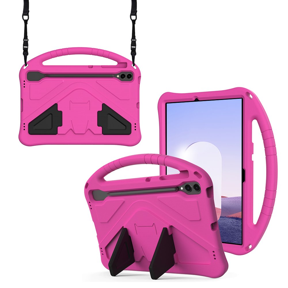 갤럭시탭 S9 FE 플러스 케이스 범퍼 키즈 스트랩 에바폼 메가윙 블루, 탭 S9 FE+/S9+ 상세 이미지 2