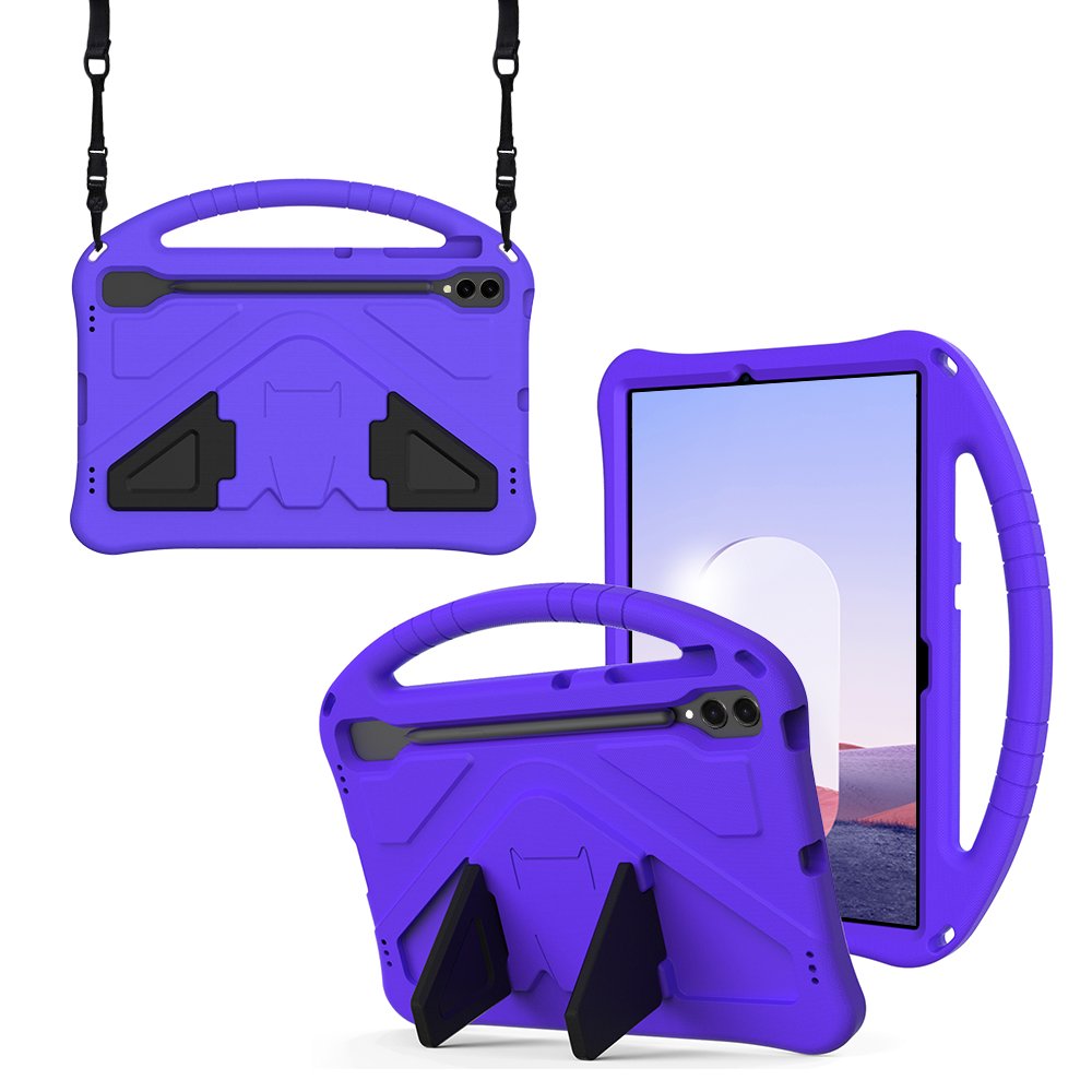 갤럭시탭 S9 FE 플러스 케이스 범퍼 키즈 스트랩 에바폼 메가윙 블루, 탭 S9 FE+/S9+ 상세 이미지 1