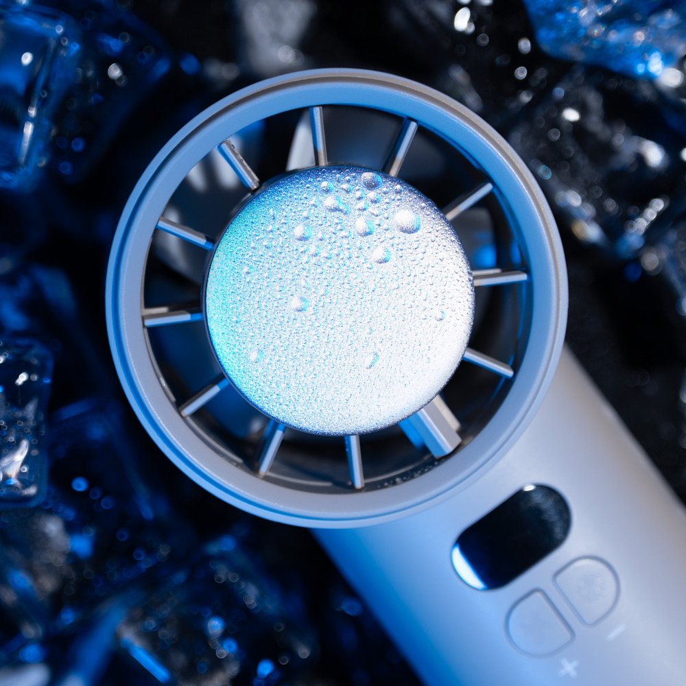 오아 아이스볼트 휴대용 미니 급속 냉각 손 선풍기 이중쿨링 BLDC 핸디 핸드 손풍기 상세 이미지 2