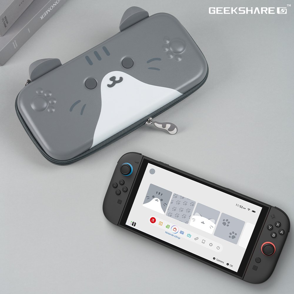 닌텐도 스위치2 파우치 케이스 긱쉐어 냥이 상세 이미지 2