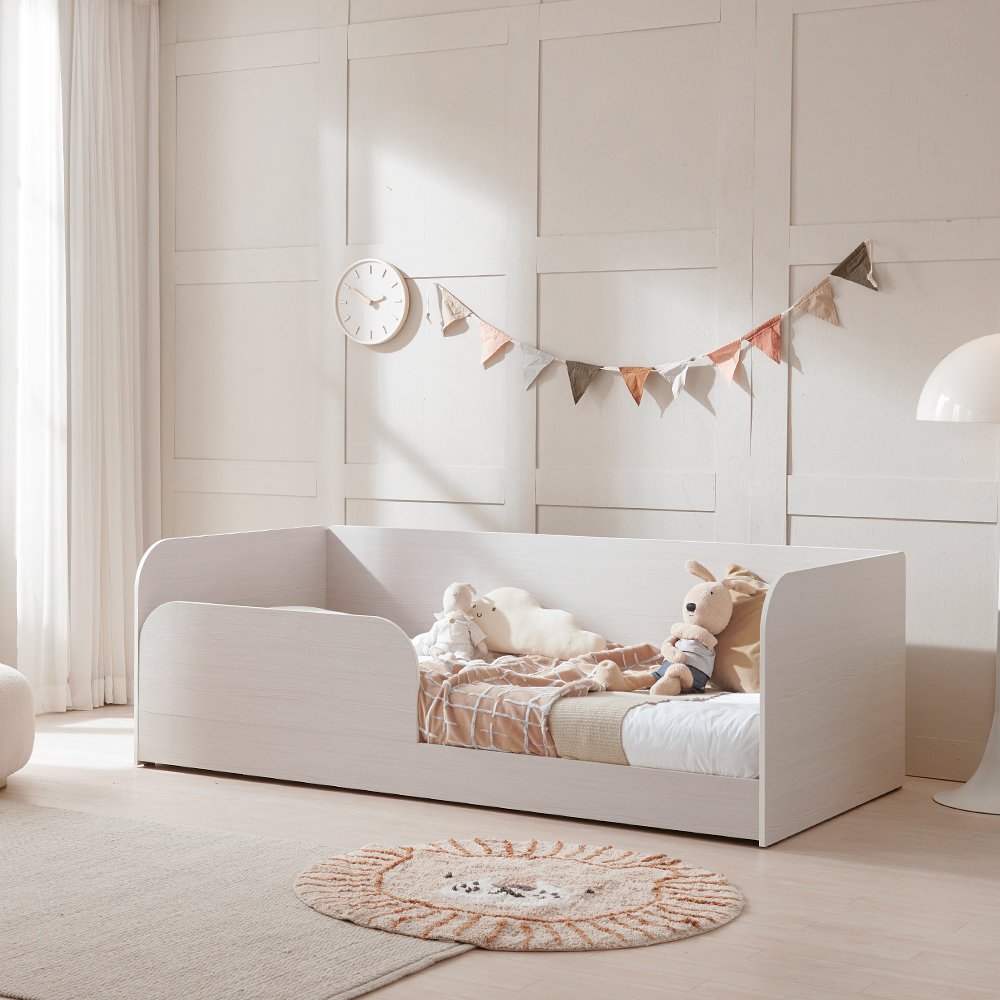 장인가구 뉴피터 E0등급 저상형 어린이 데이베드 침대 프레임 S 일반형+파워본넬+가드 상세 이미지 1