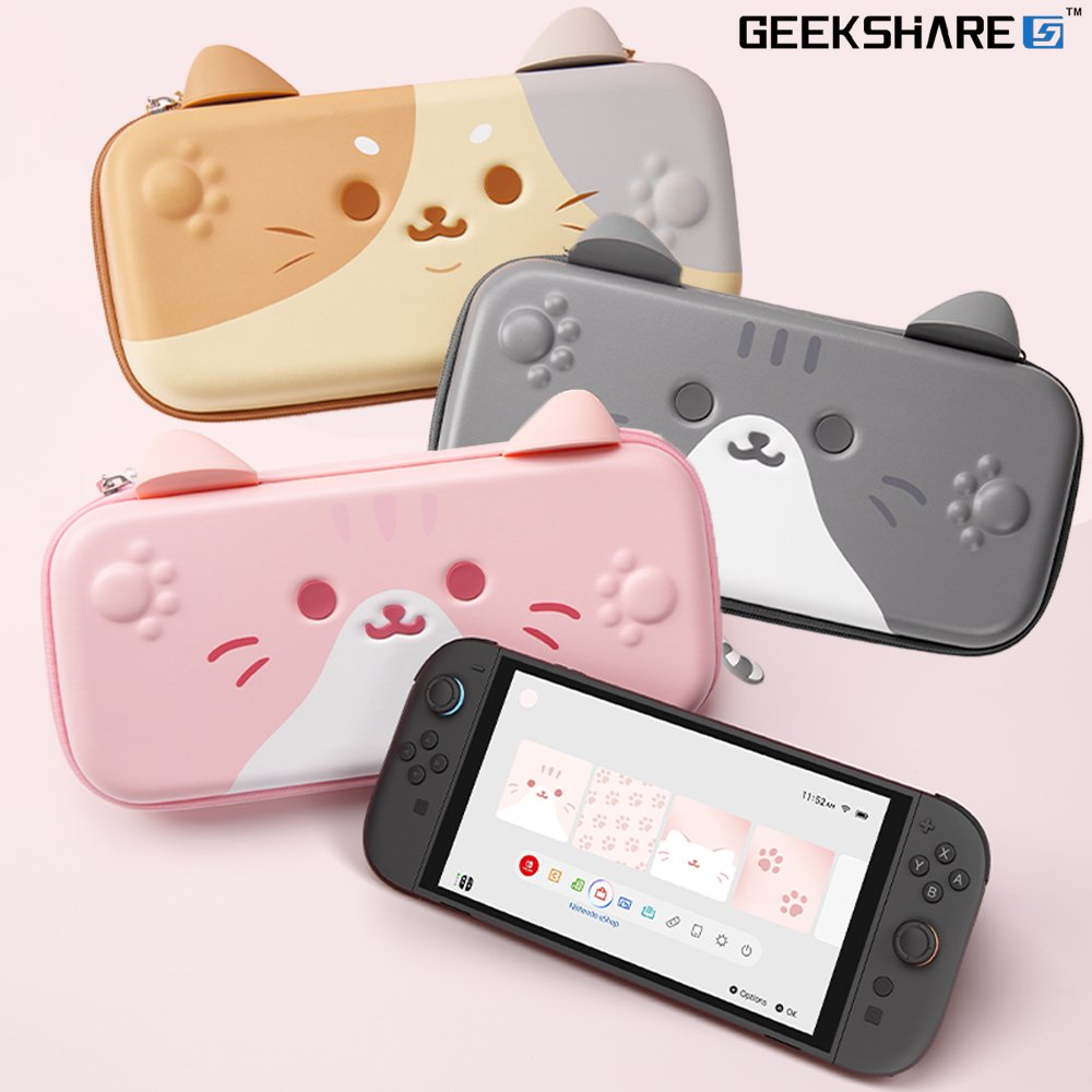 닌텐도 스위치2 파우치 케이스 긱쉐어 냥이 상세 이미지 2
