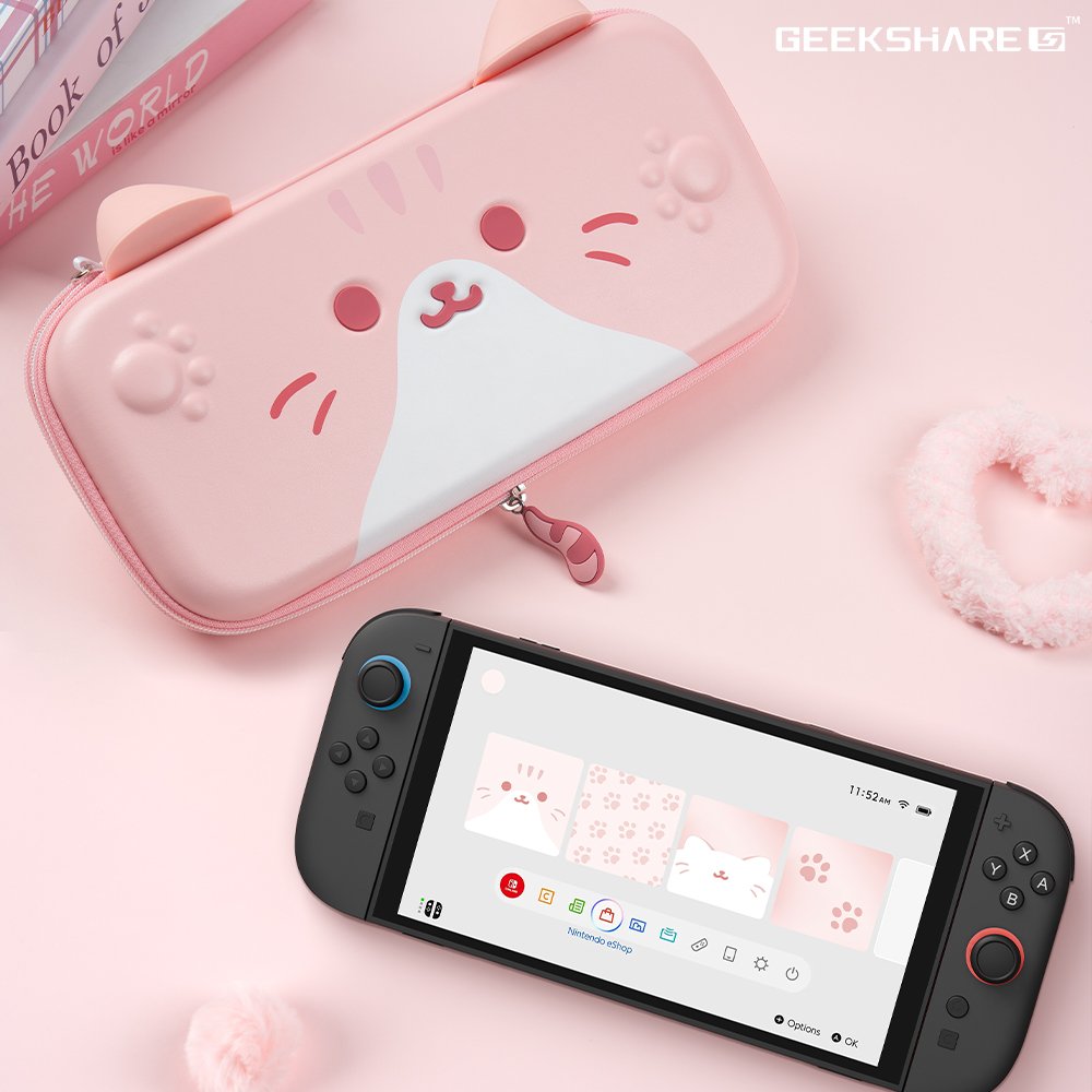 닌텐도 스위치2 파우치 케이스 긱쉐어 냥이 상세 이미지 1